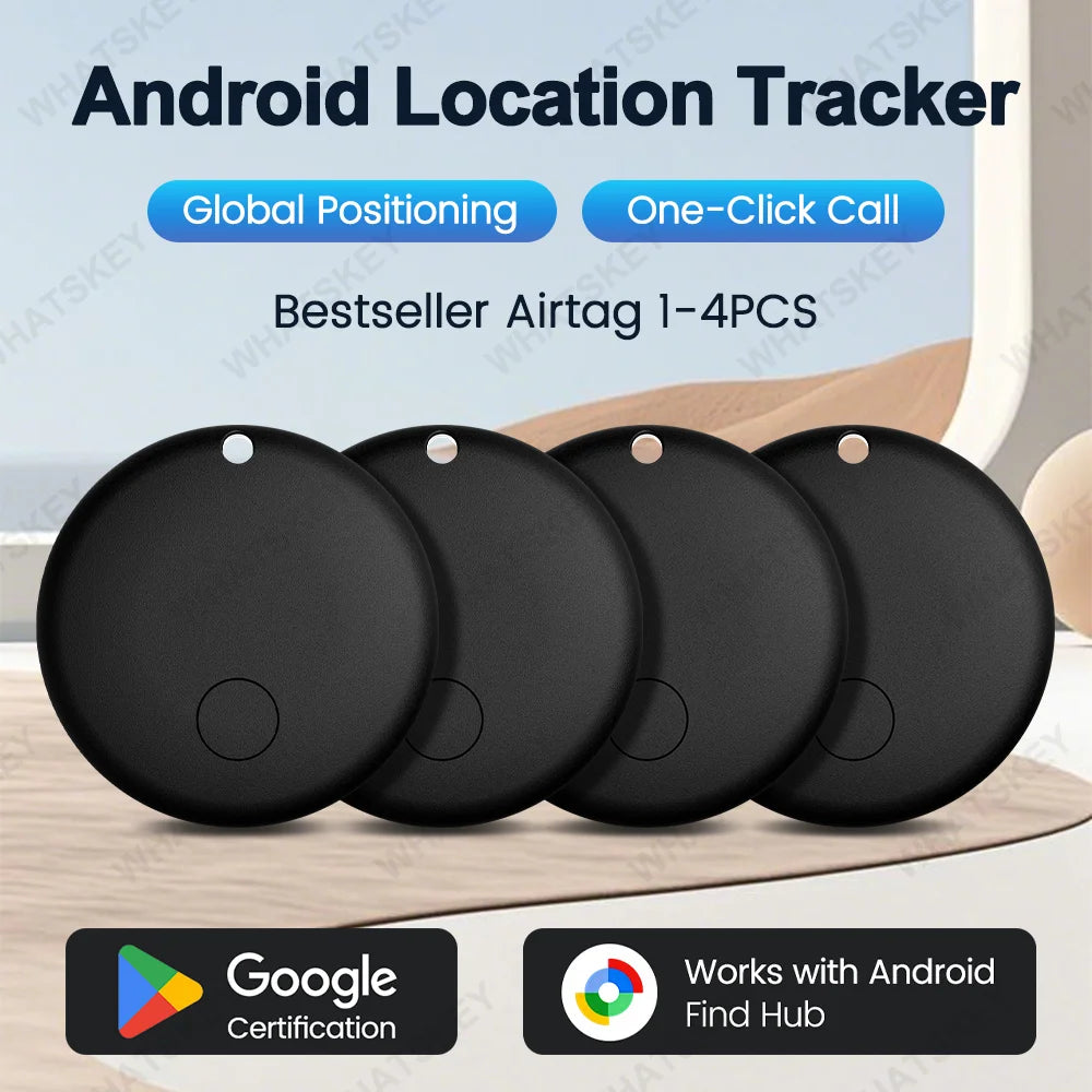 Android Anti-Lose Tracker for Google Find My Positioning Far Away Finder Voice Locate Suitcase Keys Bag Toys Smart Airtag