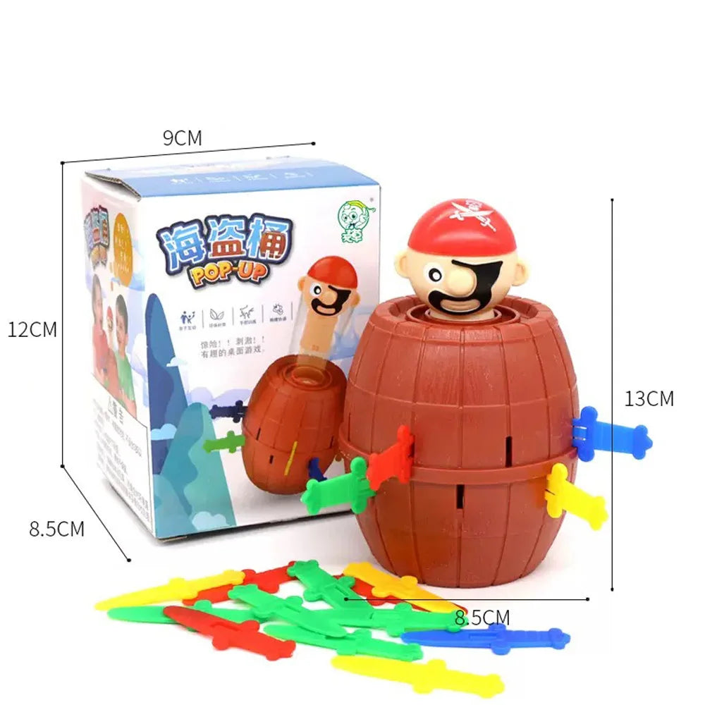 Pirate Bucket - Mr. Sword Bucket - Interactive Board Game, Mock and Trick Game - Trick Pirate Bucket, New and Unique Trick Game